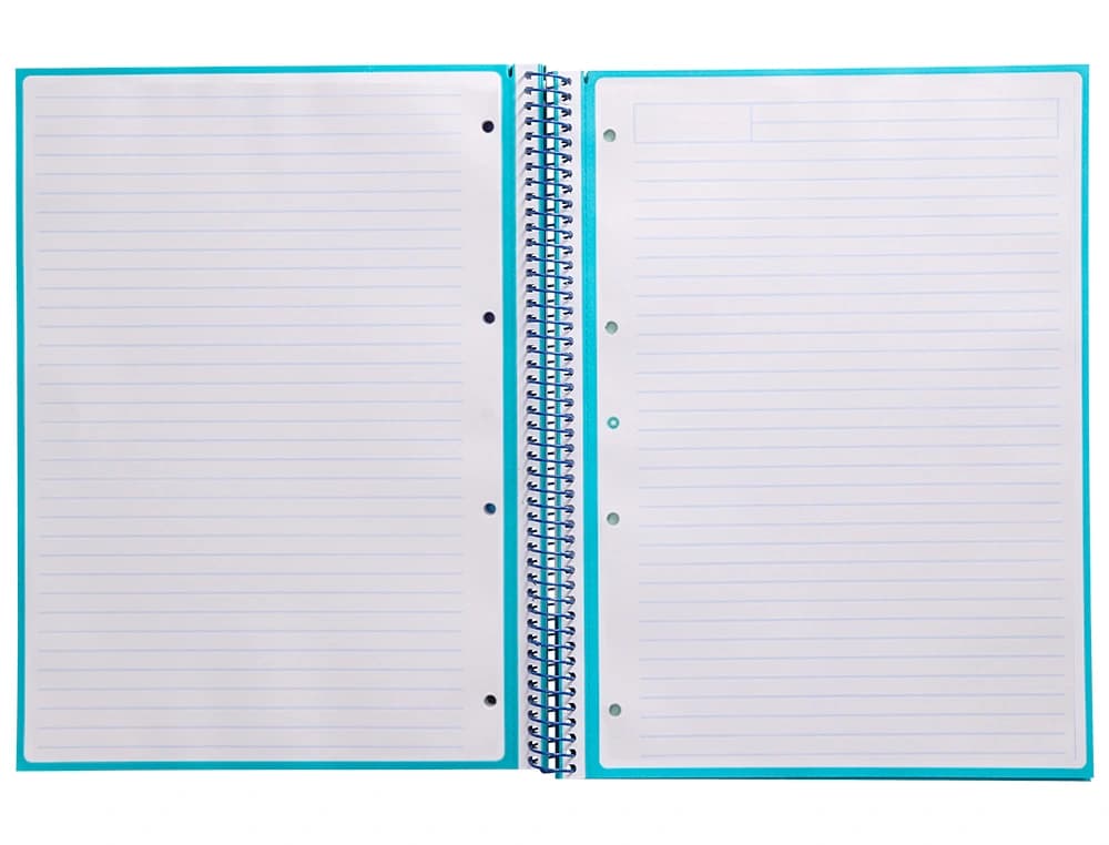 Cuaderno espiral a4 micro antartik tapa forrada80h 90 gr horizontal 1 banda 4 taladros
