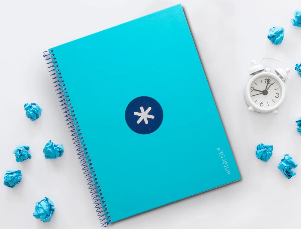 Cuaderno espiral a4 micro antartik tapa forrada80h 90 gr horizontal 1 banda 4 taladros