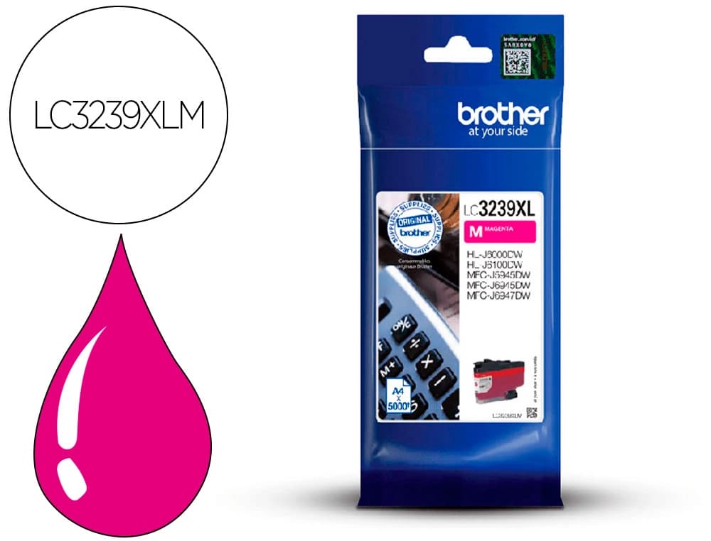 Brother Ink-jet brother lc3239xlm mfc-j6945dw / mfc-j5945dw / hl-j6000dw magenta 5000 paginas
