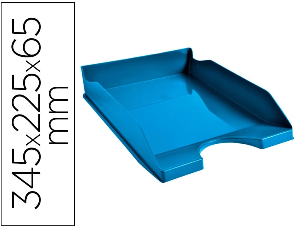 Exacompta Bandeja sobremesa exacompta clean safe azul 345x255x65 mm