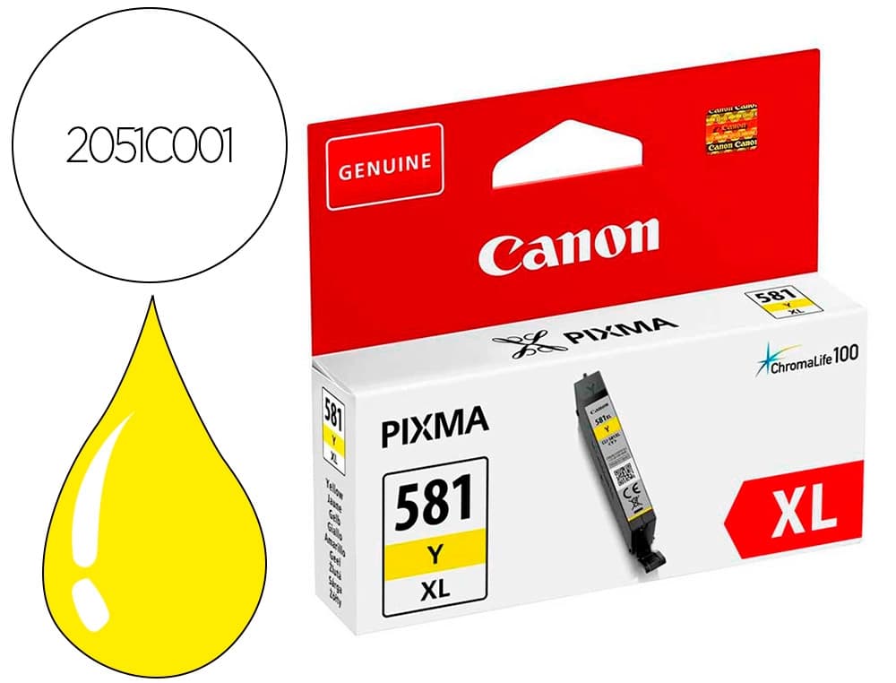 Canon Ink-jet canon pixma cli-581xl amarillo