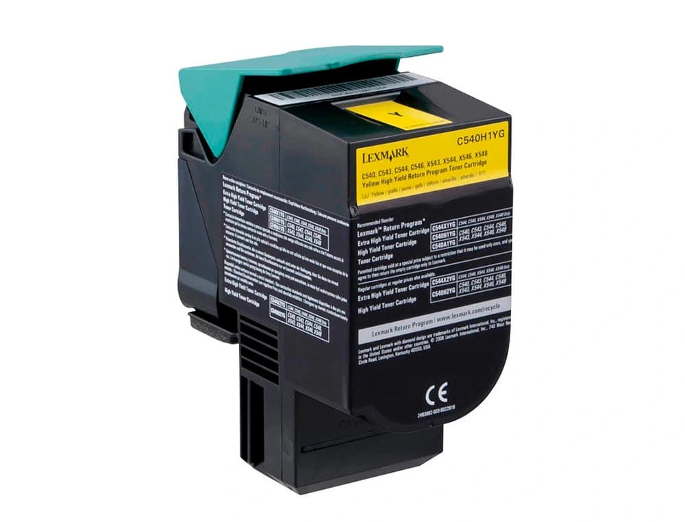 Toner laser lexmark c540h1yg amarillo c540/ 2000 paginas