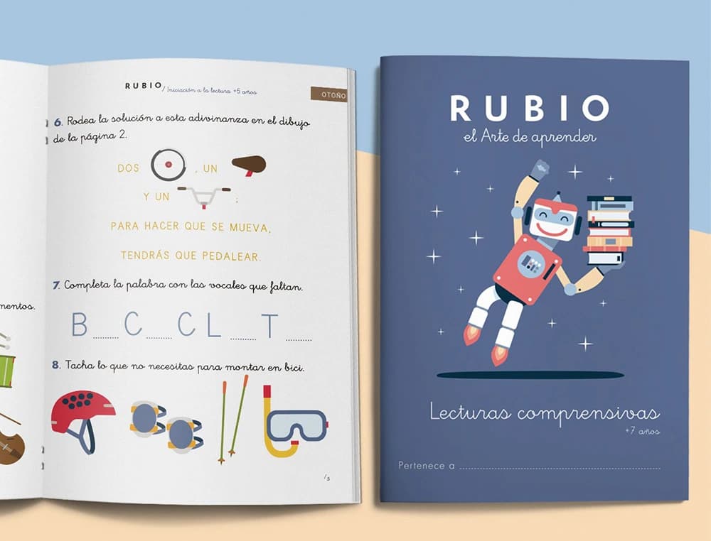 Cuaderno rubio lecturas comprensivas + 7 años