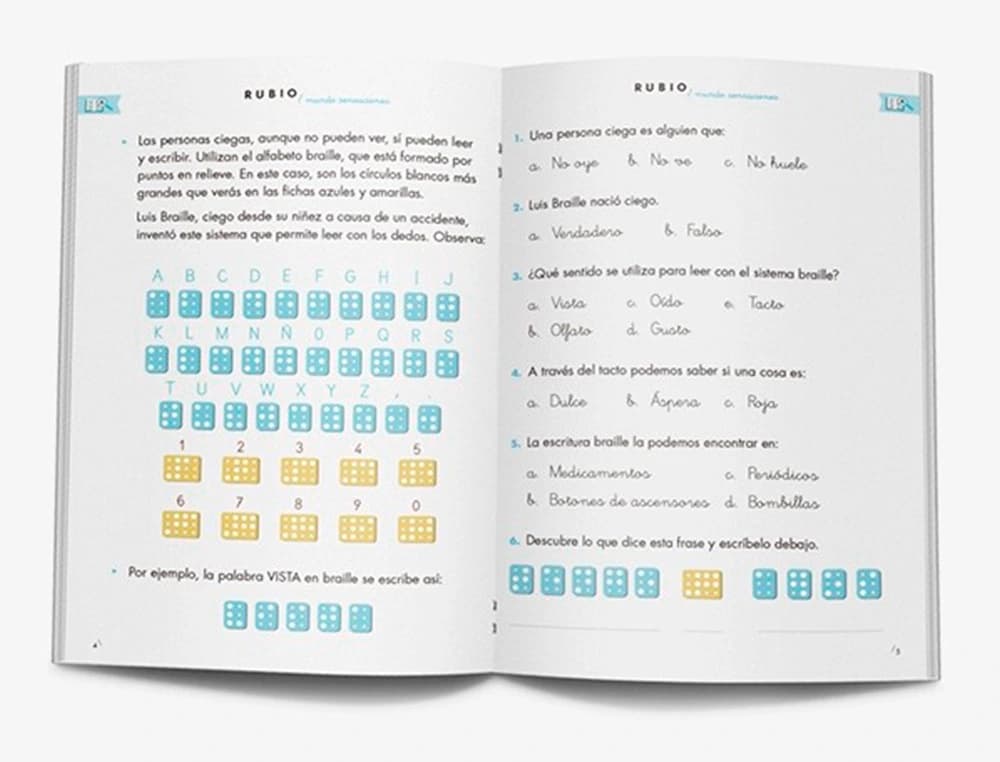 Cuaderno rubio competencia lectora 1 mundo sensaciones