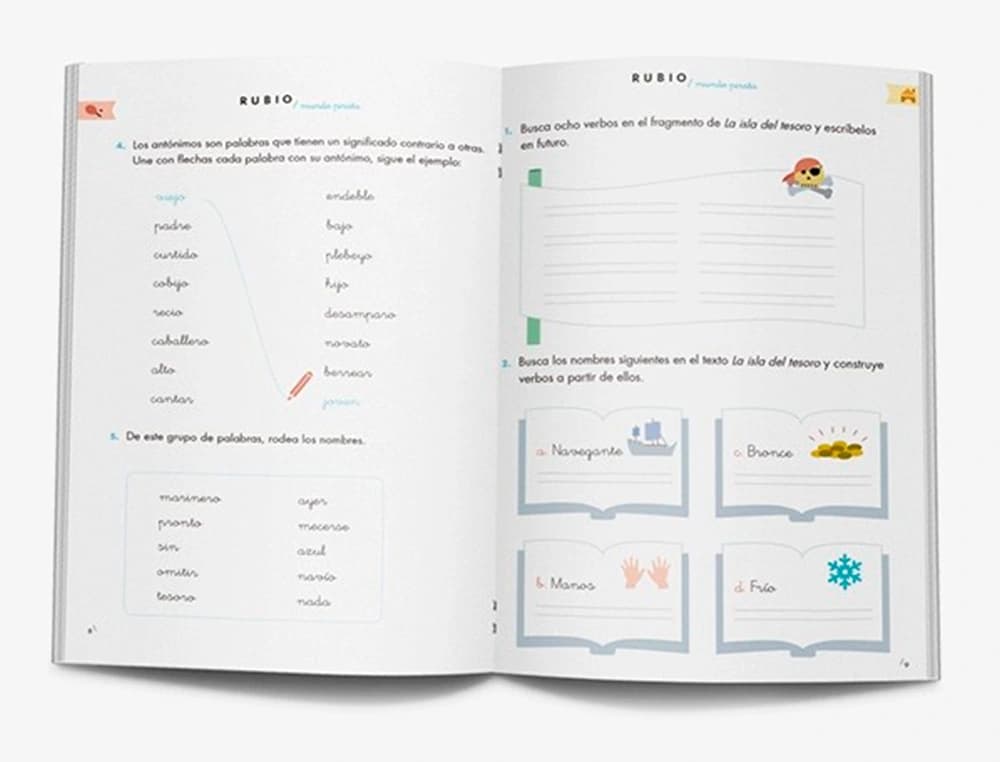 Cuaderno rubio competencia lectora 4 mundo pirata