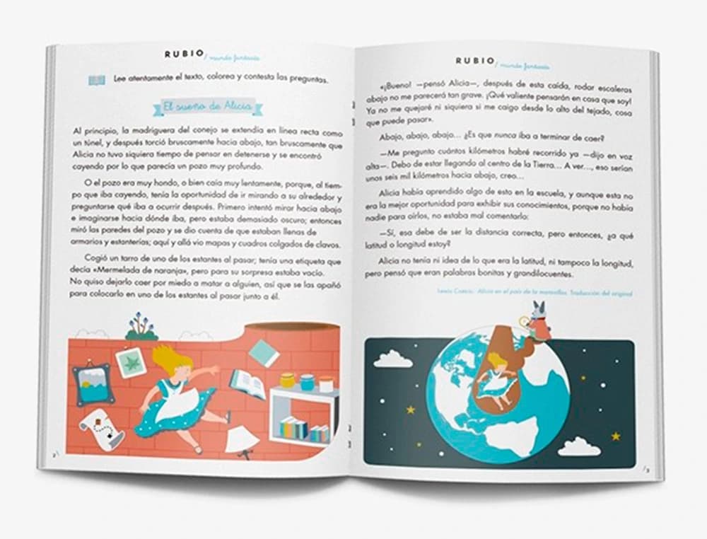 Cuaderno rubio competencia lectora 5 mundo fantasia