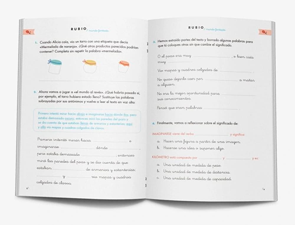 Cuaderno rubio competencia lectora 5 mundo fantasia
