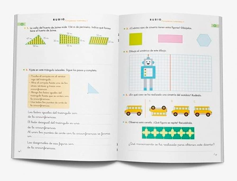 Cuaderno rubio competencia matematica 4