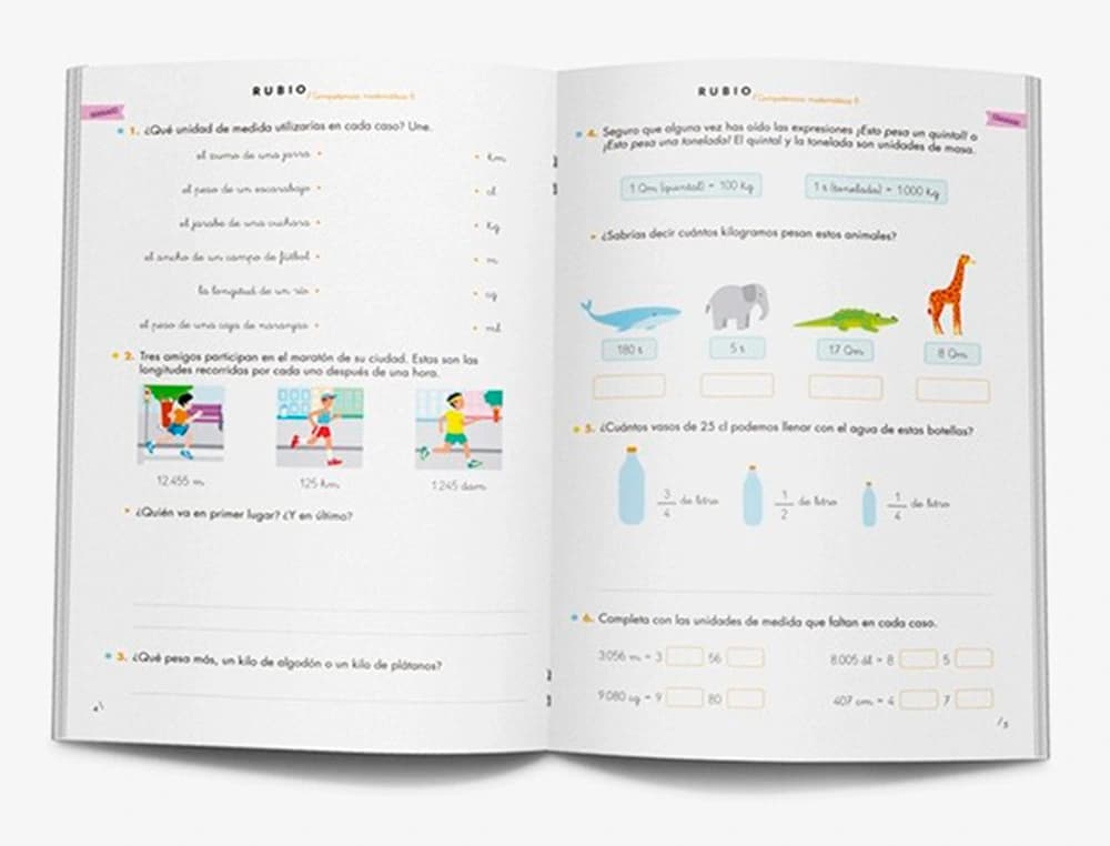 Cuaderno rubio competencia matematica 6