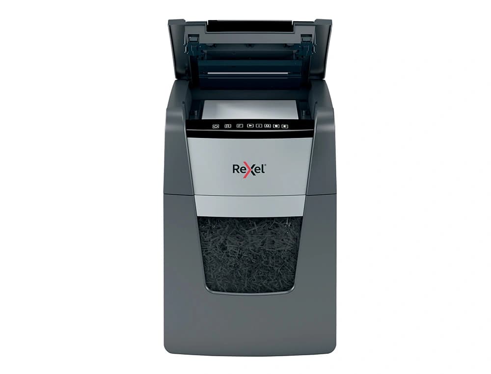Destructora de documentos rexel optimum auto+ 100x eu capacidad 100 hojas particulas destruye grapas