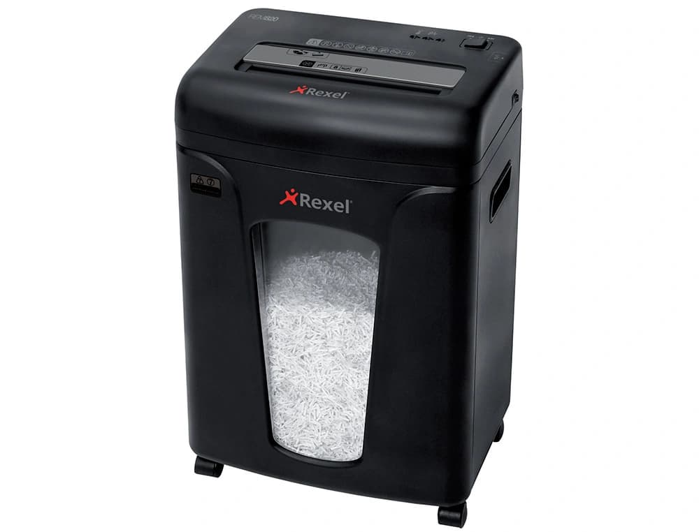 Destructora de documentos rexel mercury rem820 capacidad 8 hojas micro corte destruye grapas clips tarjeta