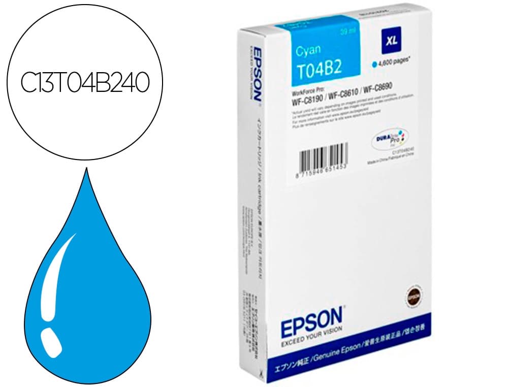 Epson Ink-jet epson workforce pro wf-c8610dwf/ wf-c8690 series / wf-c8190 series cian 4600 paginas