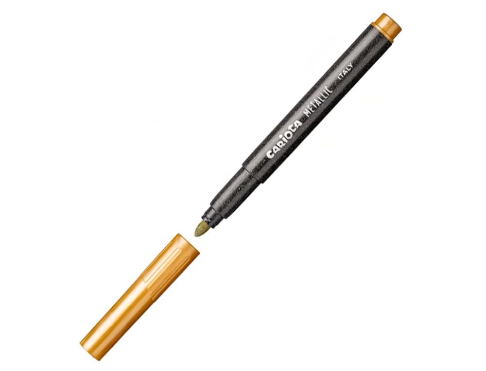 Rotulador carioca metallic punta maxi 6 mm caja de 6 unidades colores surtidos