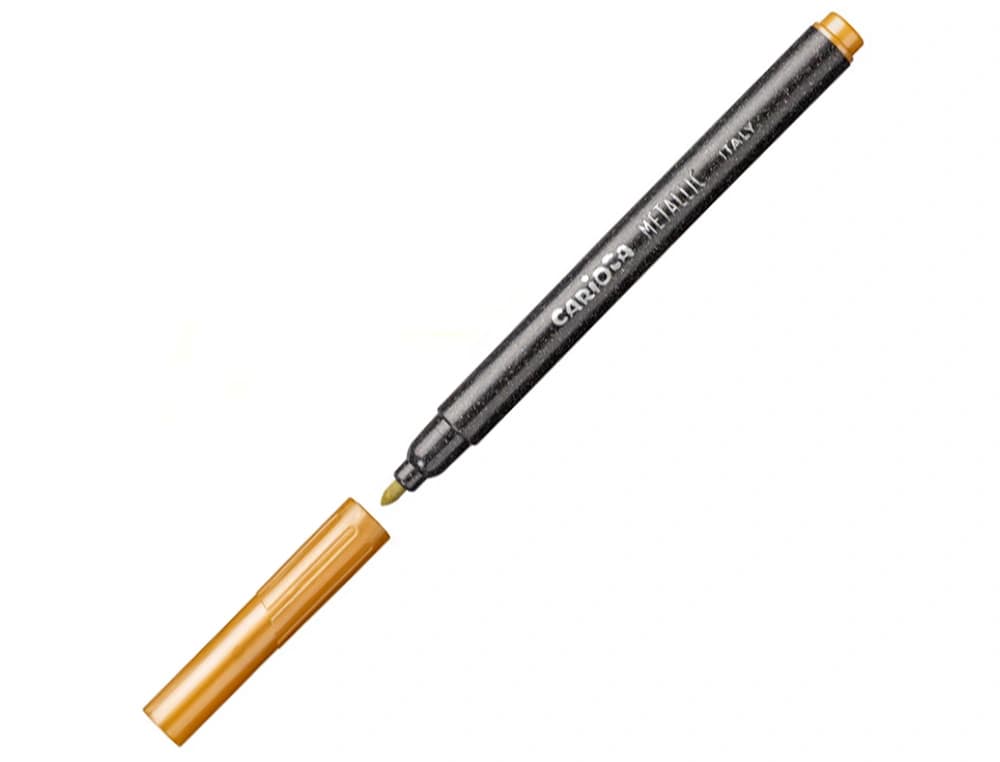 Rotulador carioca metallic punta fina caja de 8 unidades colores surtidos