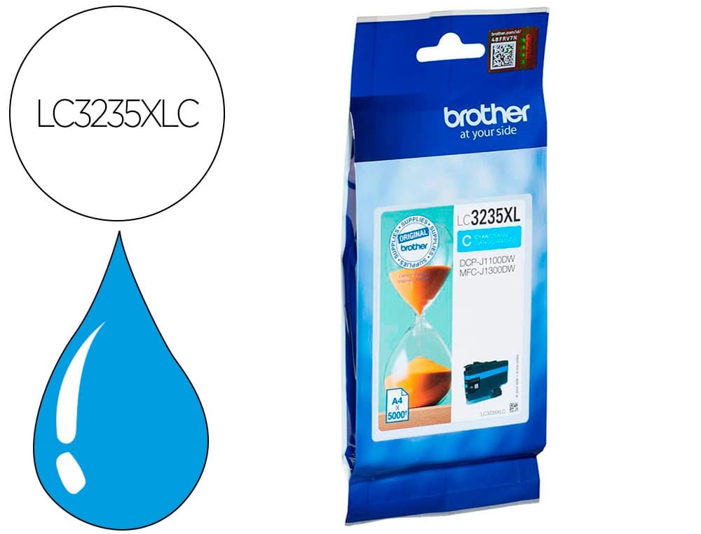 Brother Ink-jet brother lc3235xlcy dcp-j1100dw / mfc-j1300dw cian 5000 paginas