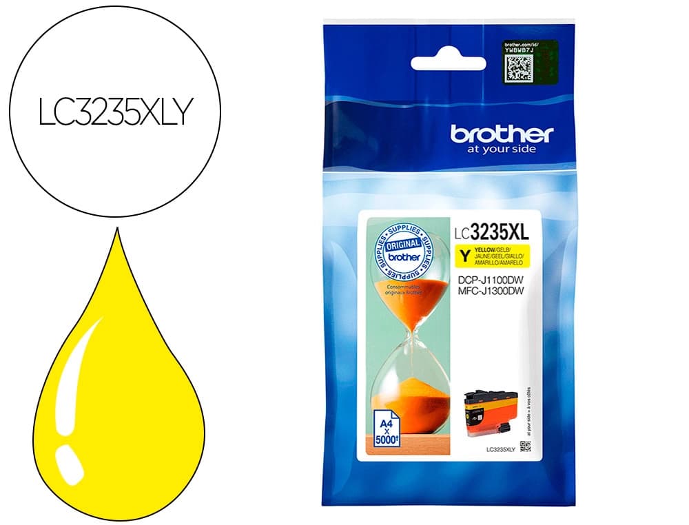 Brother Ink-jet brother lc3235xly dcp-j1100dw / mfc-j1300dw amarillo 5000 paginas