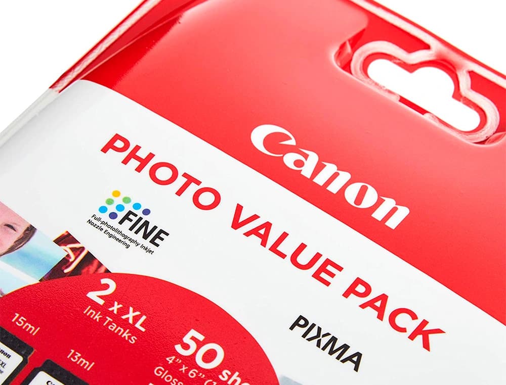 Ink-jet canon photo value pixma mg2450/2550 multipack negro/color pg545xl+ cl546xl +50 hojas papel foto 10x15 cm