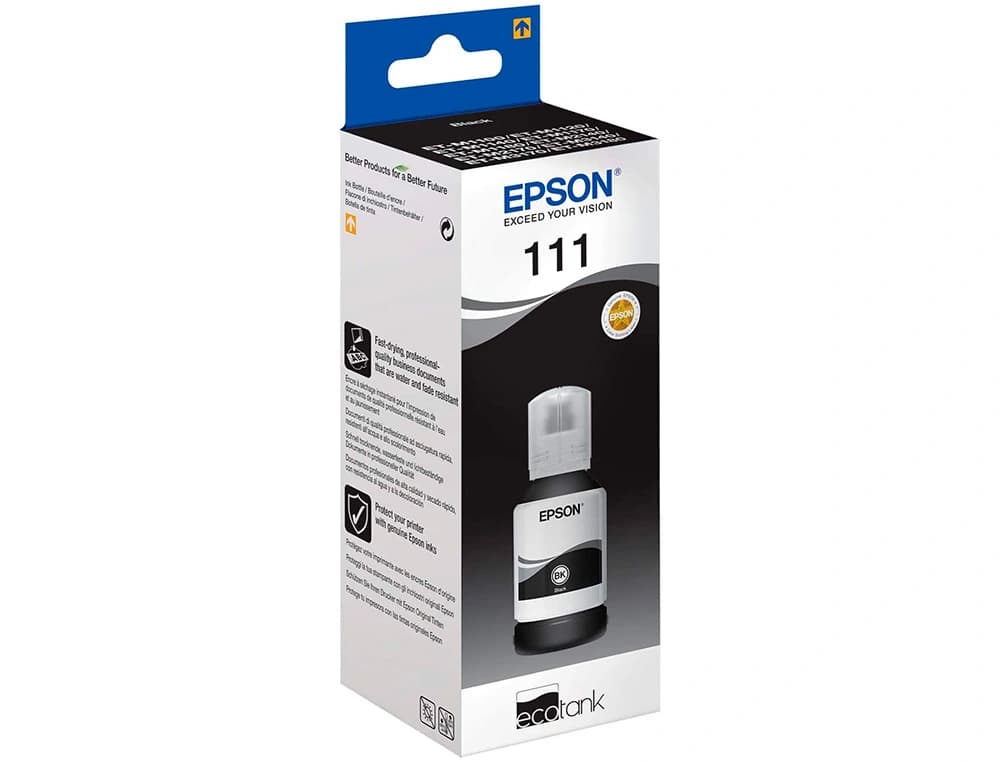 Ink-jet epson ecotank c13t03m140 bk 5k 12 0ml et-m1100 / m1140 / m1170 / m1180 / m2120m negro 6000