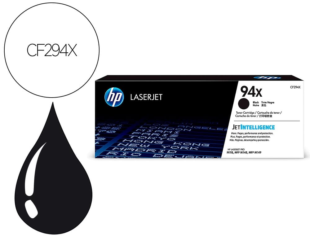Hp Toner hp 94x laserjet pro m118/m140/m148 negro 2800 paginas