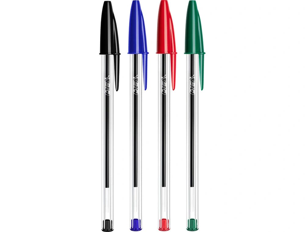 Boligrafo bic cristal mega tubo 16+4 unidades colores surtidos 8 azules / 5 negros / 4 rojos/ 3 verdes