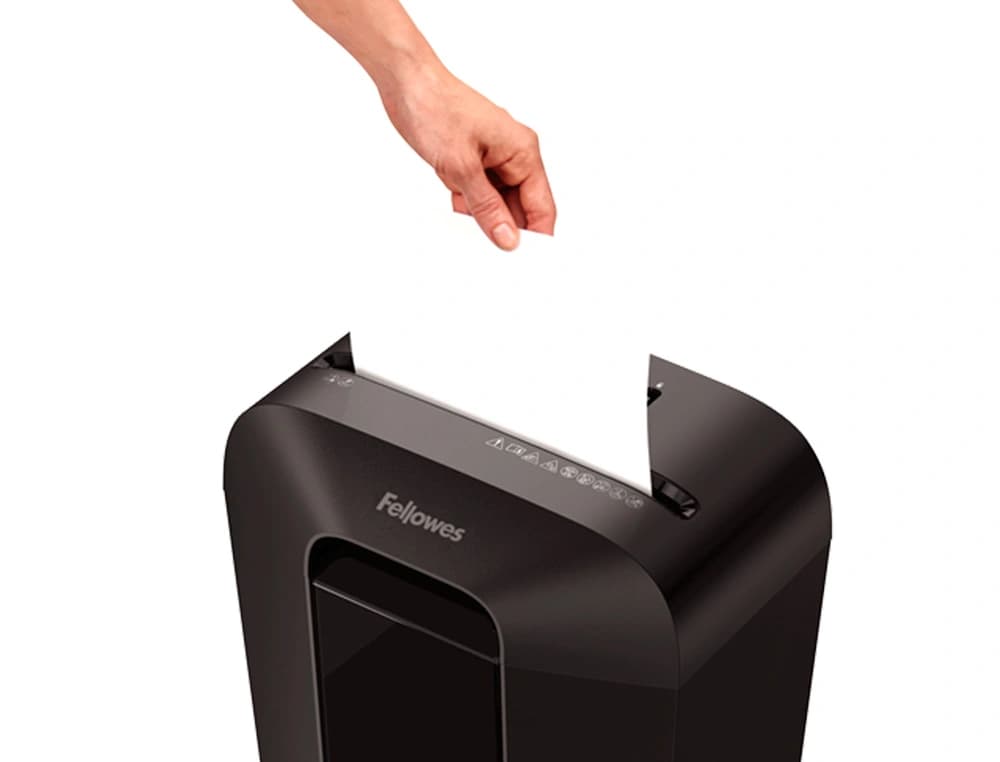 Destructora de documentos fellowes lx-70d capacidad 11h seguridad p4 destruye grapas clips y tarjeta papelera 18 l