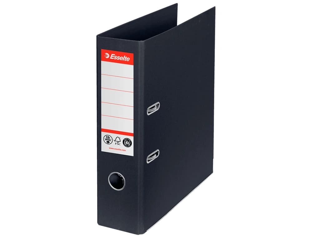 Archivador de palanca esselte n 1 co2 neutral din a4 carton forrado lomo 75 mm