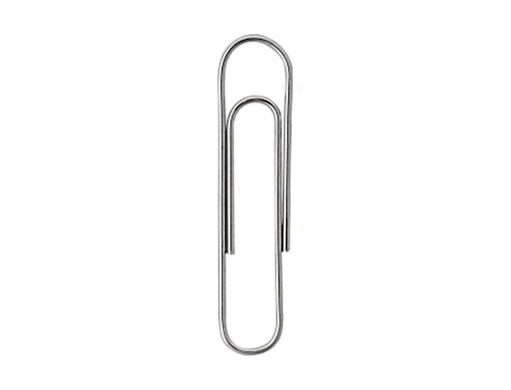 Clips niquelados q-connect n 4 planos 50 mm caja de 100 unidades