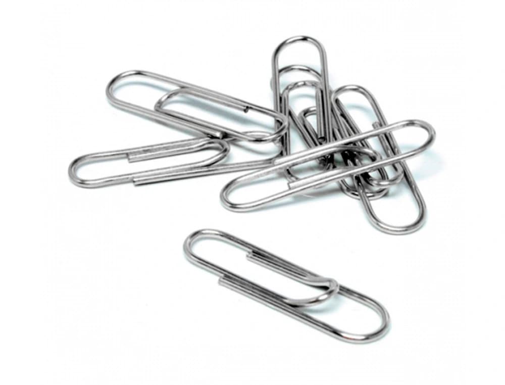 Clips niquelados q-connect n 4 planos 50 mm caja de 100 unidades