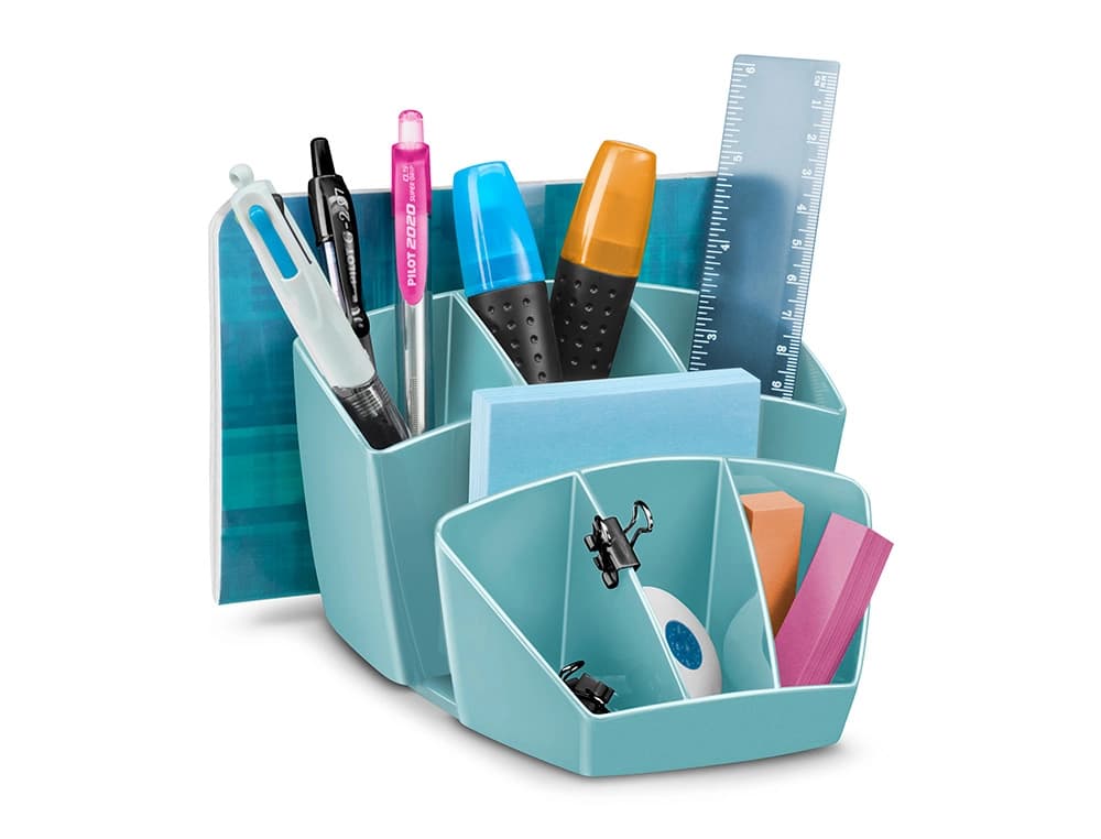Cep Organizador de sobremesa cep riviera plastico 8 departamentos color verde agua 143x158x93 mm