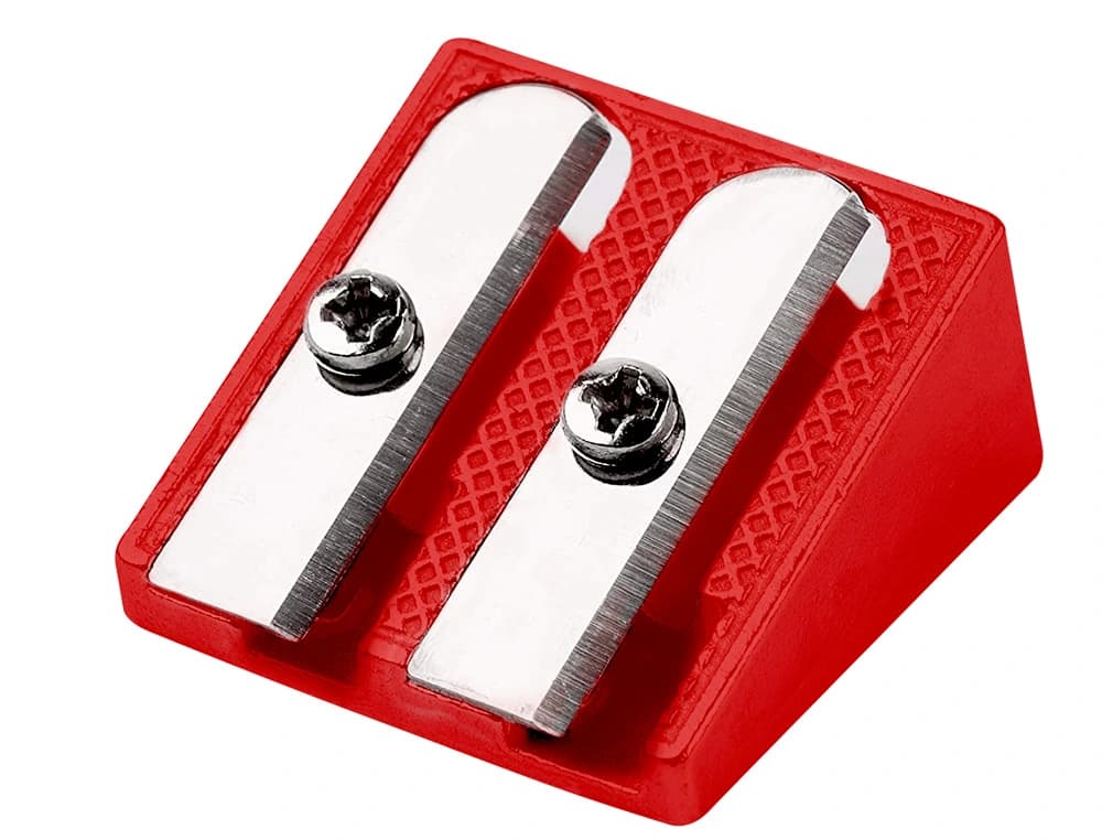 Sacapuntas liderpapel metalico cuña 2 usos