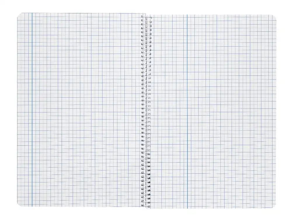 Cuaderno espiral liderpapel wonder tapa plastico 80h 90gr cuadro 5mm con margen colores surtidos