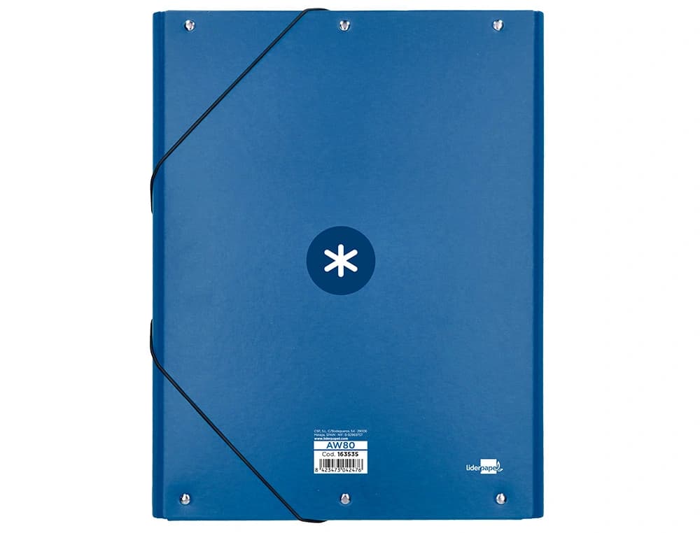 Carpeta antartik gomas tres solapas carton forrado a4 colores