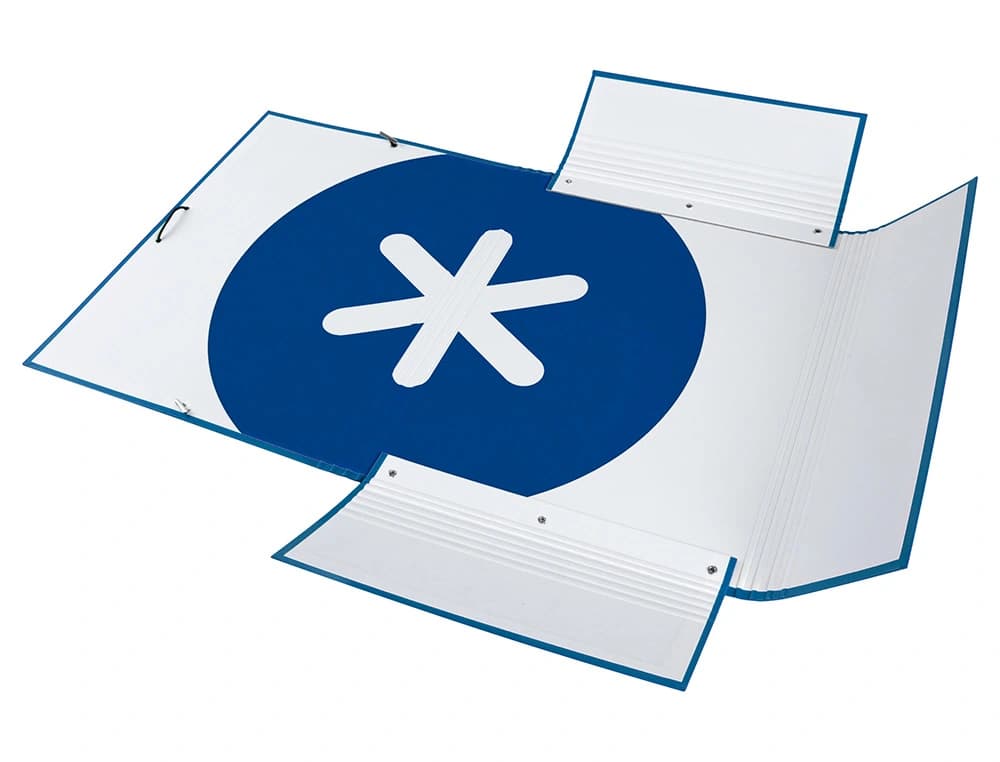 Carpeta antartik gomas tres solapas carton forrado a4 colores