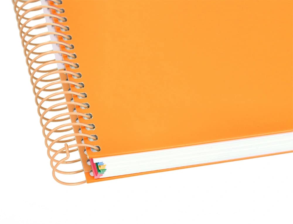 Cuaderno espiral a4 micro antartik tapa forrada 120h 90 gr horizontal 5 bandas 4 taladros colores
