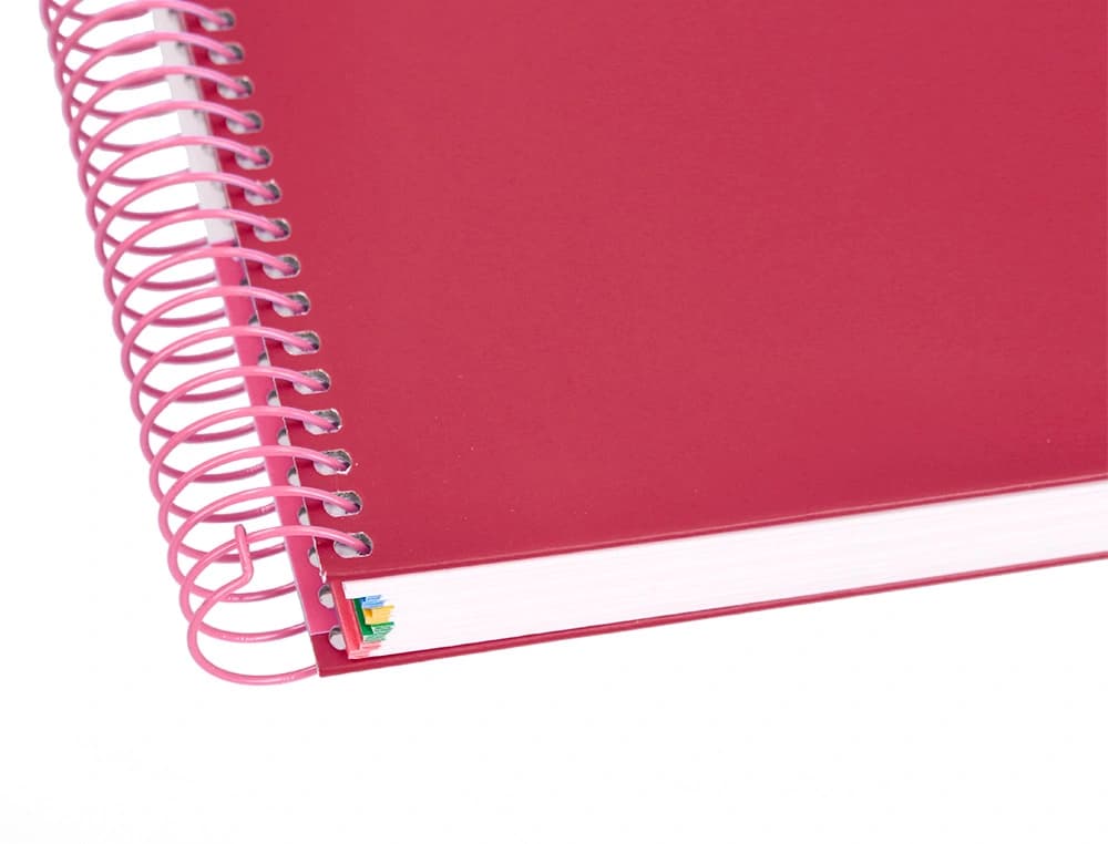 Cuaderno espiral a4 micro antartik tapa forrada 120h 90 gr horizontal 5 bandas 4 taladros colores