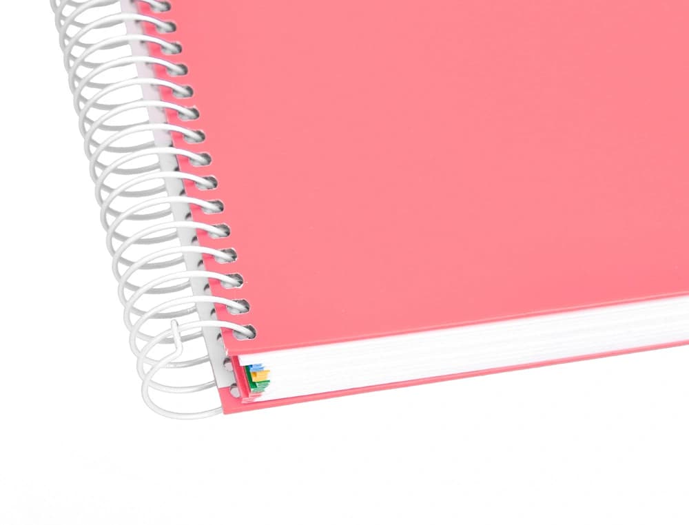 Cuaderno espiral a4 micro antartik tapa forrada 120h 90 gr liso con bandas 4 taladros