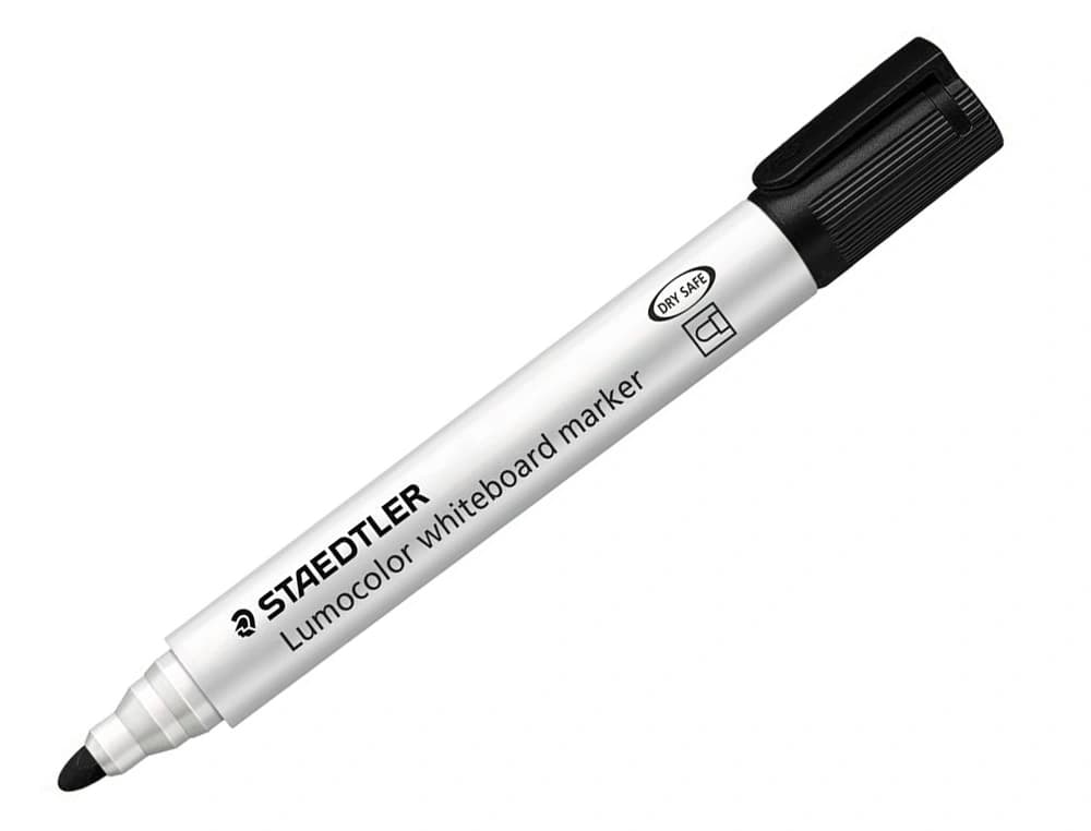 Rotulador staedtler lumocolor 351 para pizarra blanca punta redonda 2 mm recargable estuche 6 unidades colores