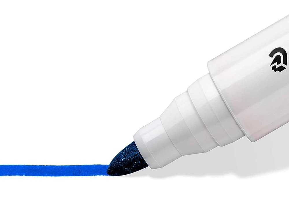 Rotulador staedtler lumocolor 351 para pizarra blanca punta redonda 2 mm recargable