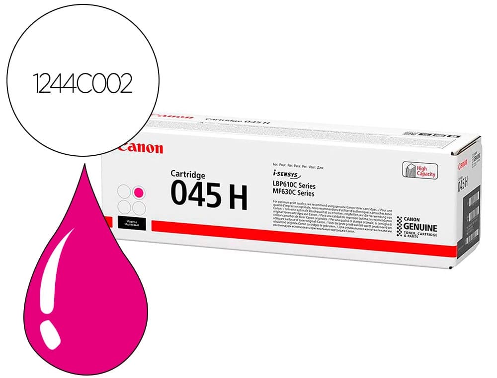 Canon Toner canon 045 h i-sensys lbp611 / lbp613 magenta 2200 paginas