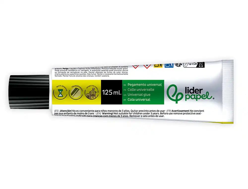 Pegamento liderpapel universal transparente 125 ml