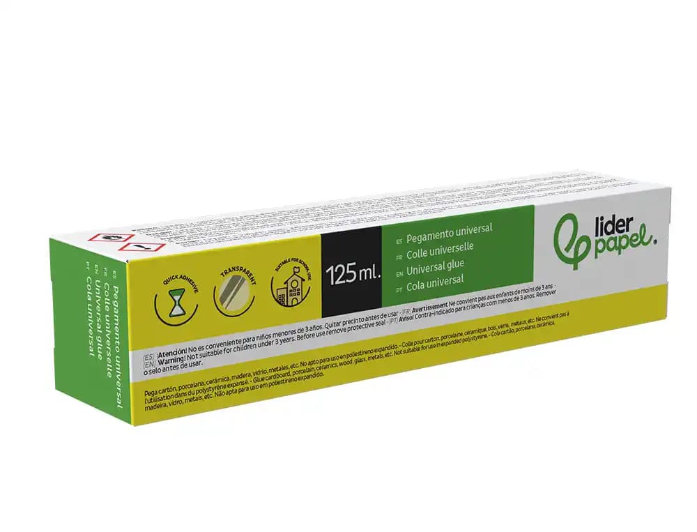 Pegamento liderpapel universal transparente 125 ml