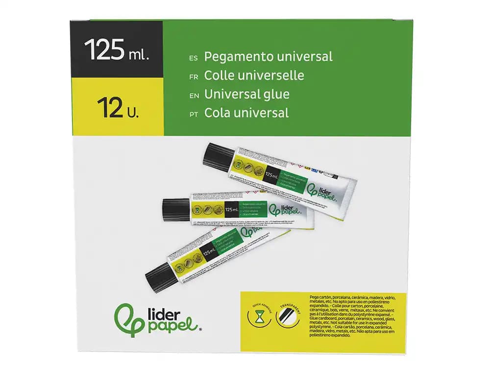 Pegamento liderpapel universal transparente 125 ml