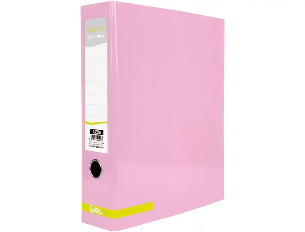 Archivador de palanca liderpapel a4 color system forrado sin rado lomo 80 mm compresor metalico