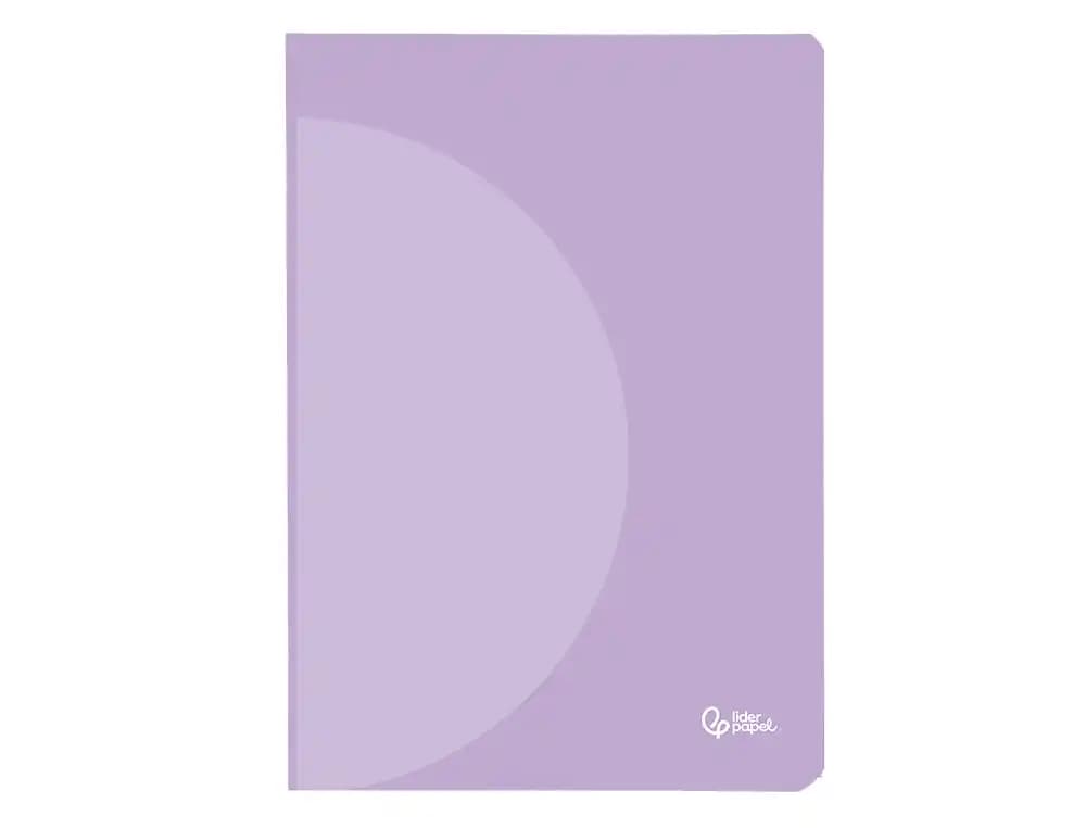 Libreta liderpapel 360 tapa de plastico 48 hojas 90gr liso sin margen colores pastel surtidos