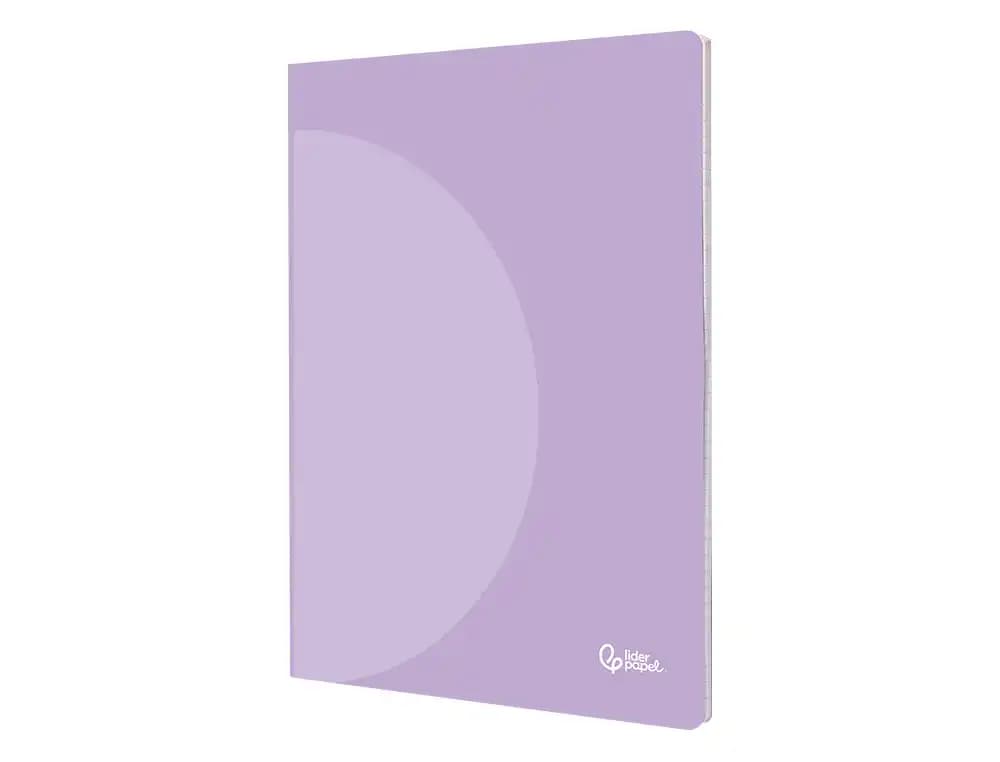 Libreta liderpapel 360 tapa de plastico 48 hojas 90gr liso sin margen colores pastel surtidos
