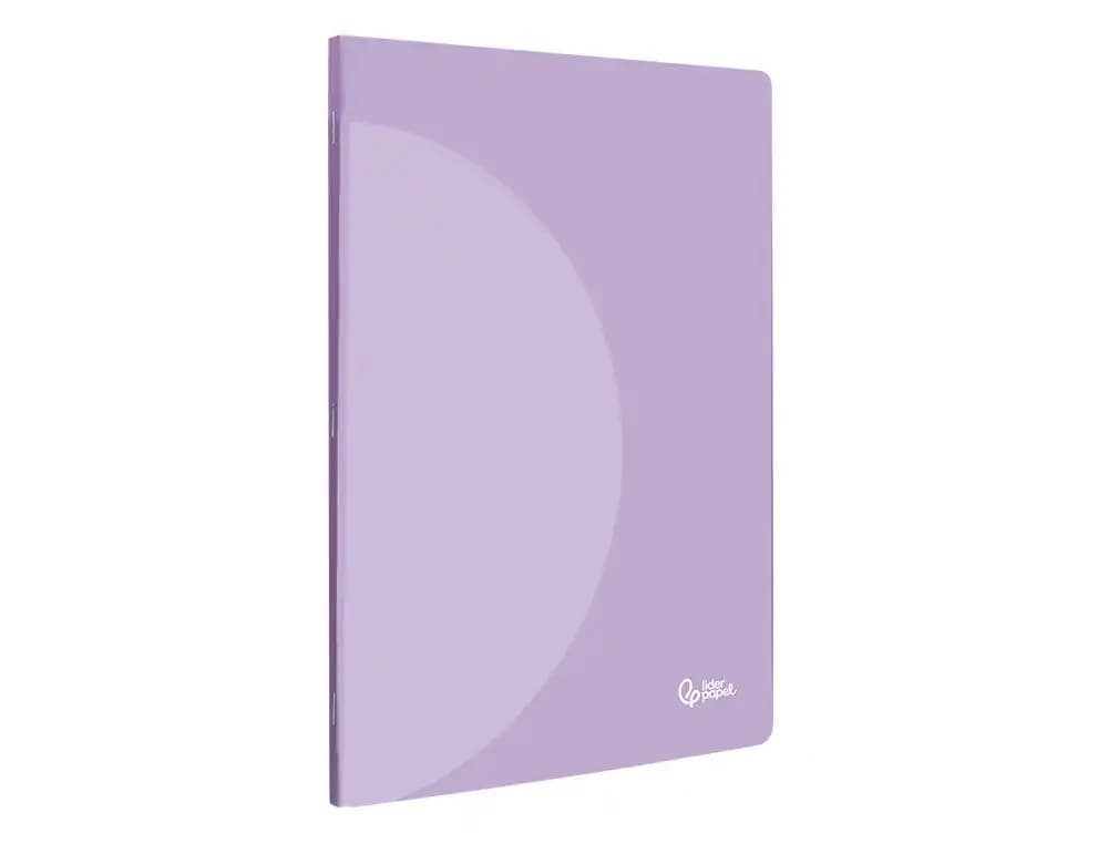 Libreta liderpapel 360 tapa de plastico 48 hojas 90gr liso sin margen colores pastel surtidos