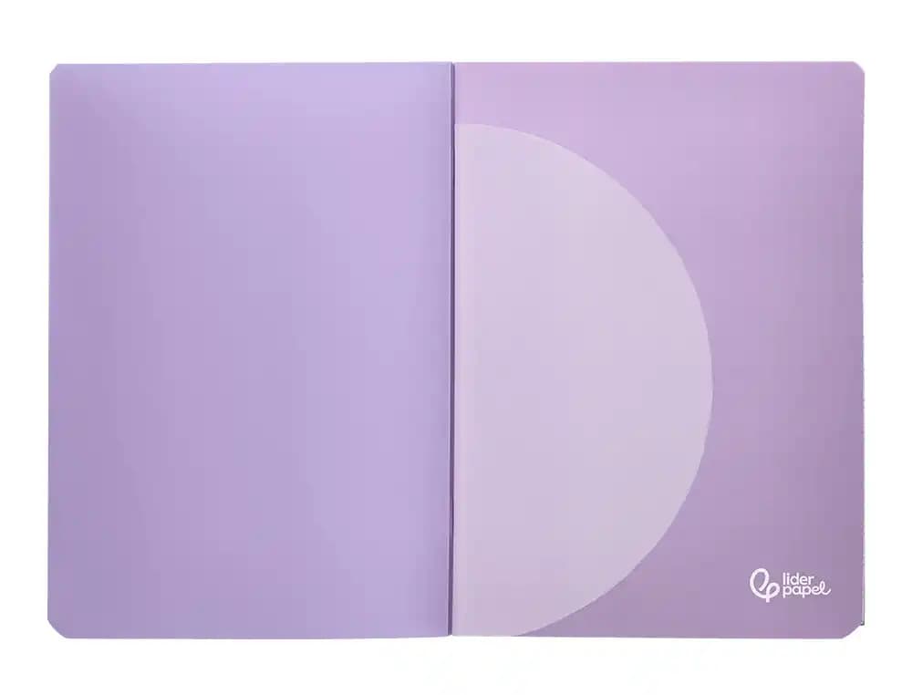 Libreta liderpapel 360 tapa de plastico 48 hojas 90gr liso sin margen colores pastel surtidos