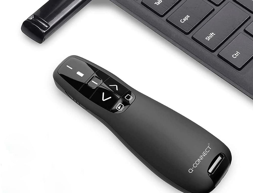 Puntero laser q-connect para presentaciones 5 botones alcance 20 mt receptor usb