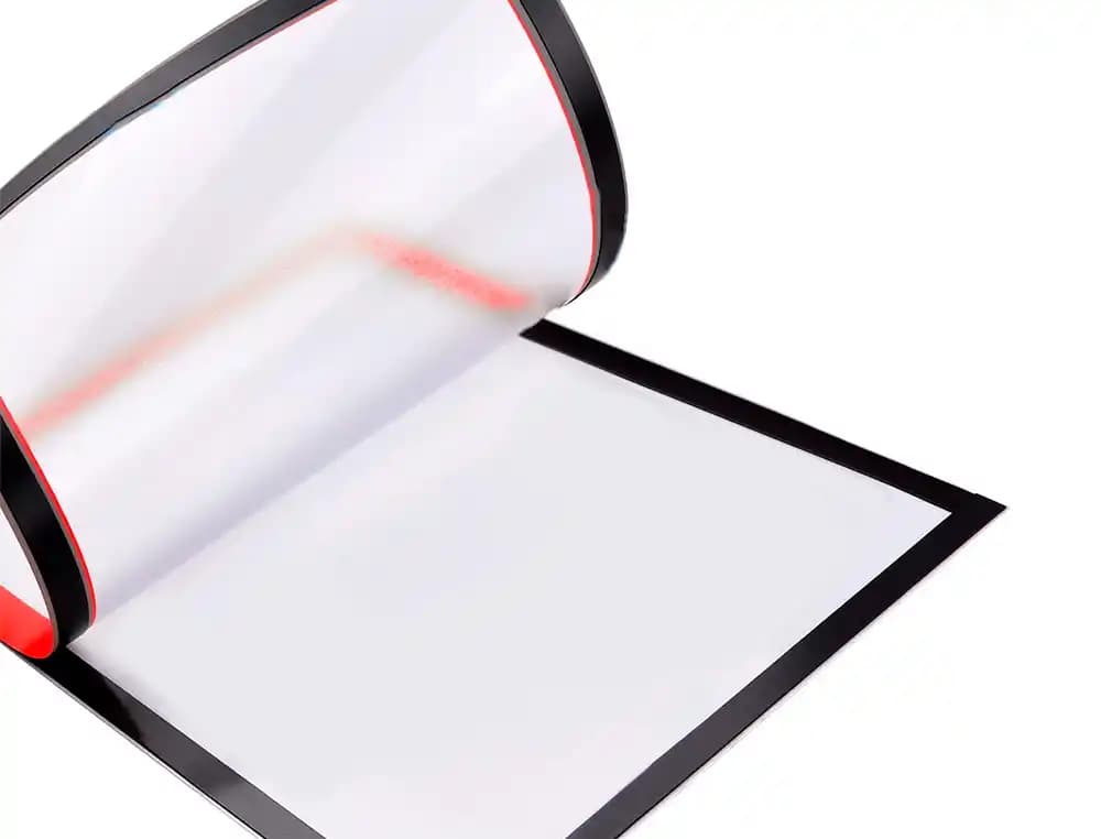 Marco porta anuncios liderpapel magnetico din a4 dorso adhesivo removible