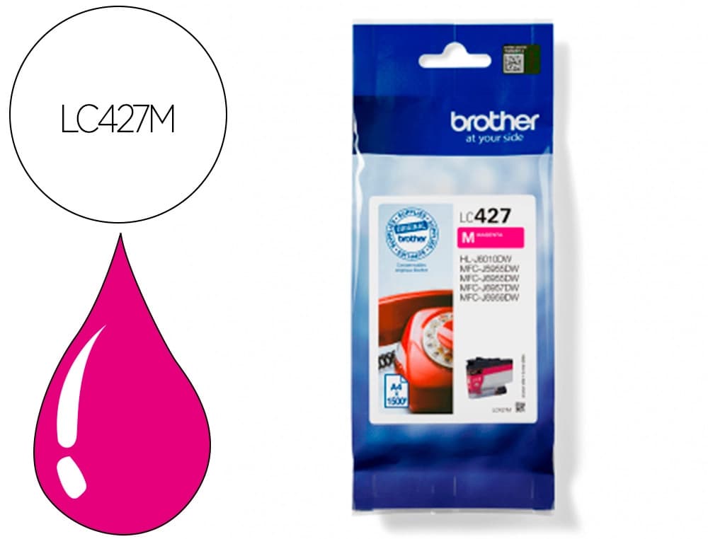 Brother Ink-jet brother lc427m mfcj5955dw / 6955dw magenta 1500 paginas